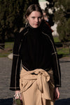 BASERANGE camel turtleneck sweater FCTN-RIB-WI23 black